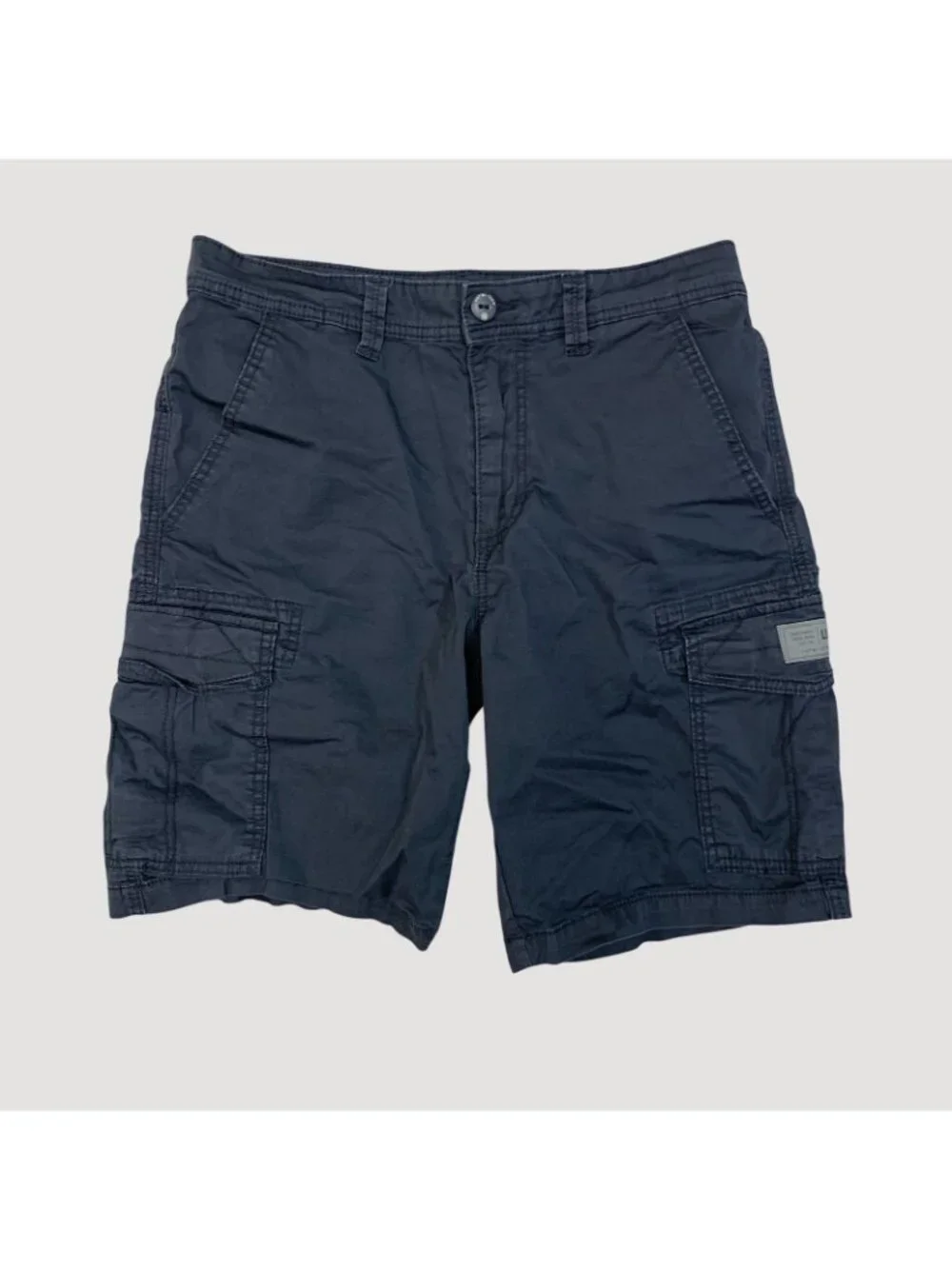 Unionbay Cargo Shorts Mens Size 32 Blue Cotton Blend